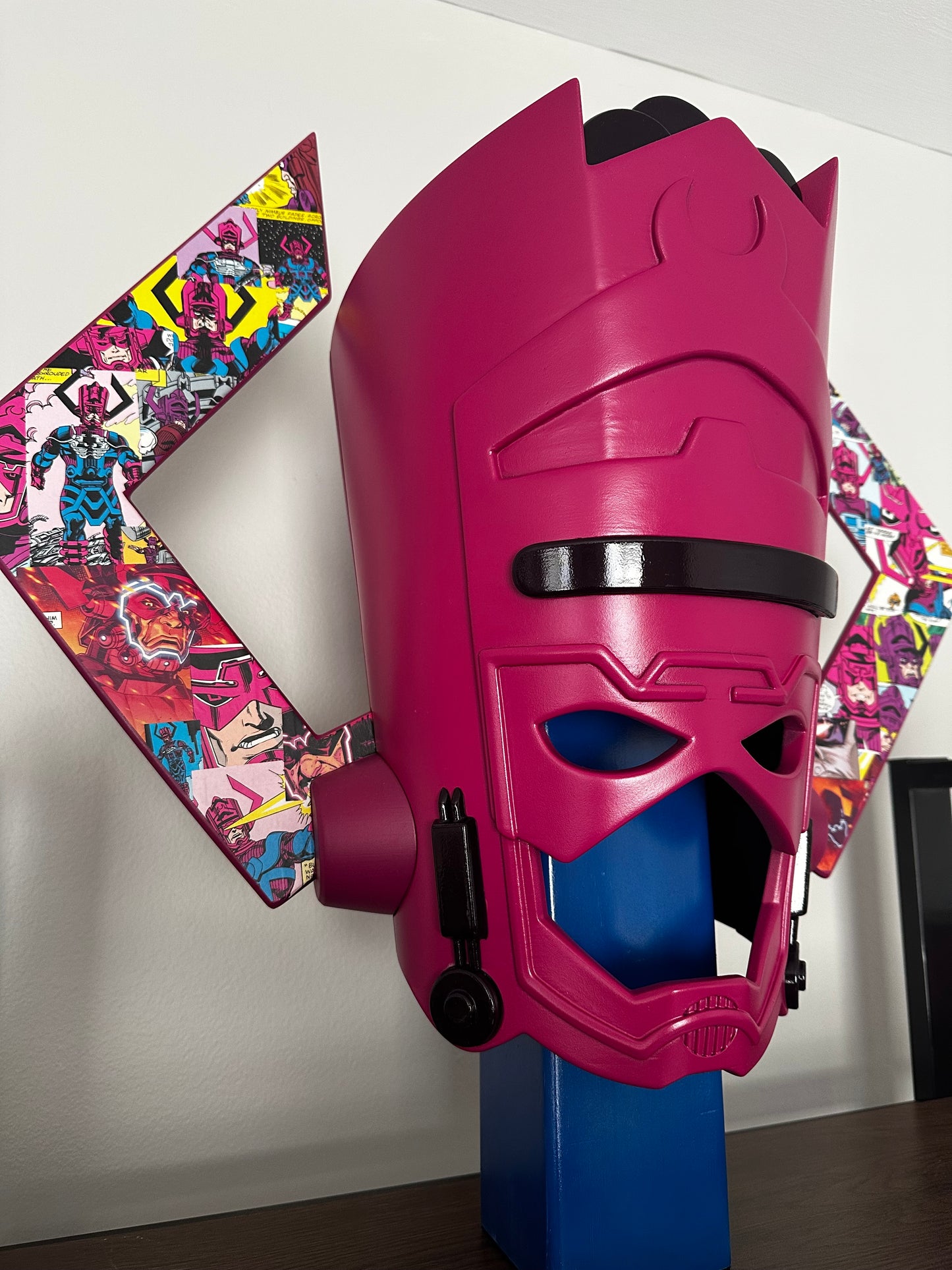 Galactus Custom Display Helmet – Finished with Comic Strip Art