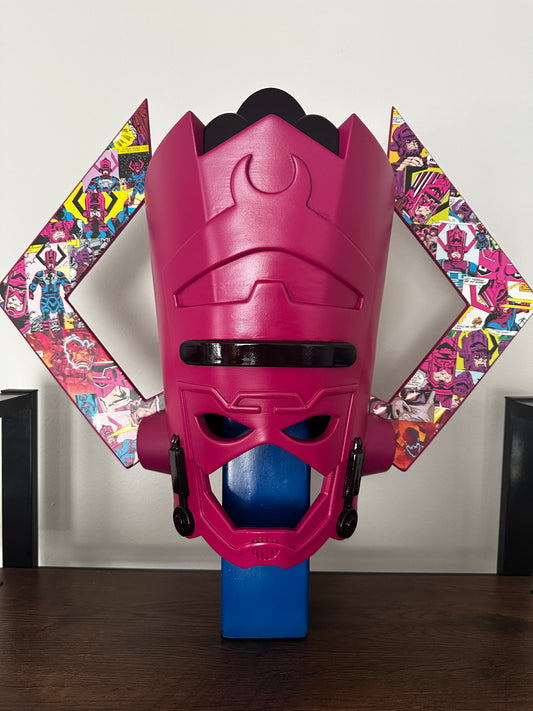 Galactus Custom Display Helmet – Finished with Comic Strip Art