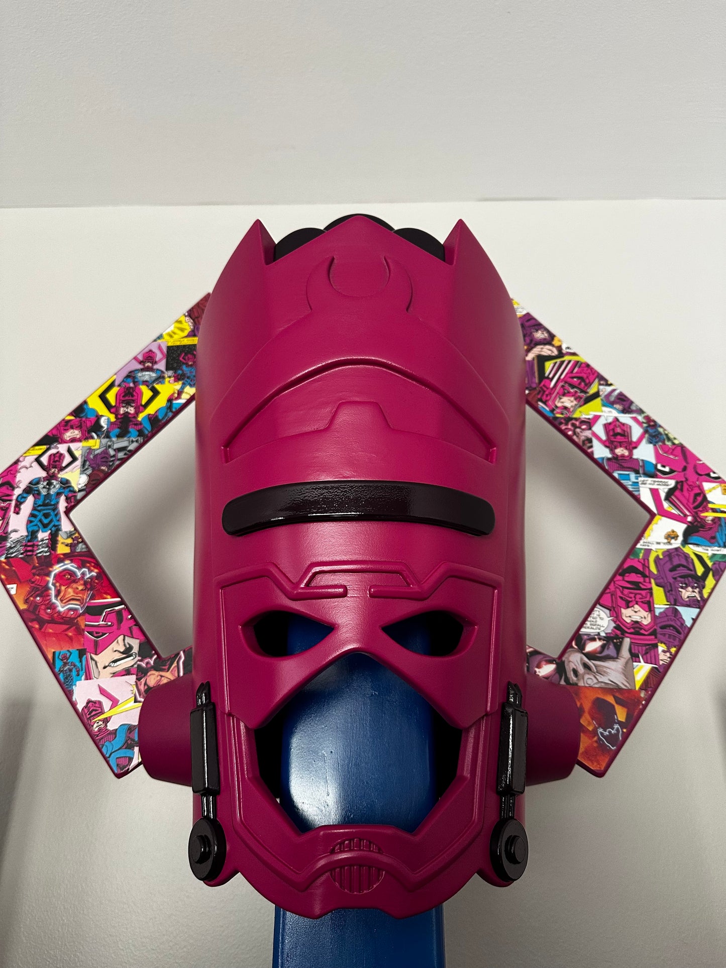 Galactus Custom Display Helmet – Finished with Comic Strip Art