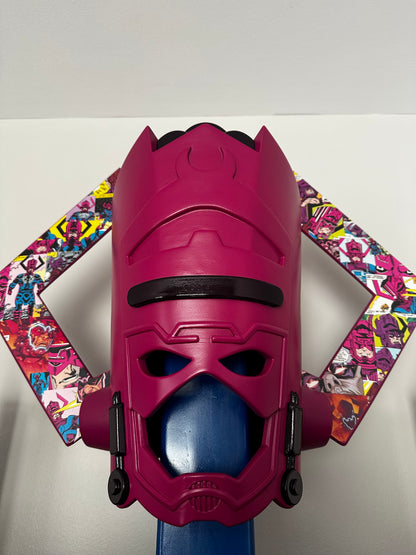 Galactus Custom Display Helmet – Finished with Comic Strip Art