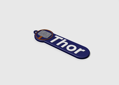 Personalized Marvel Keychain Name Tags